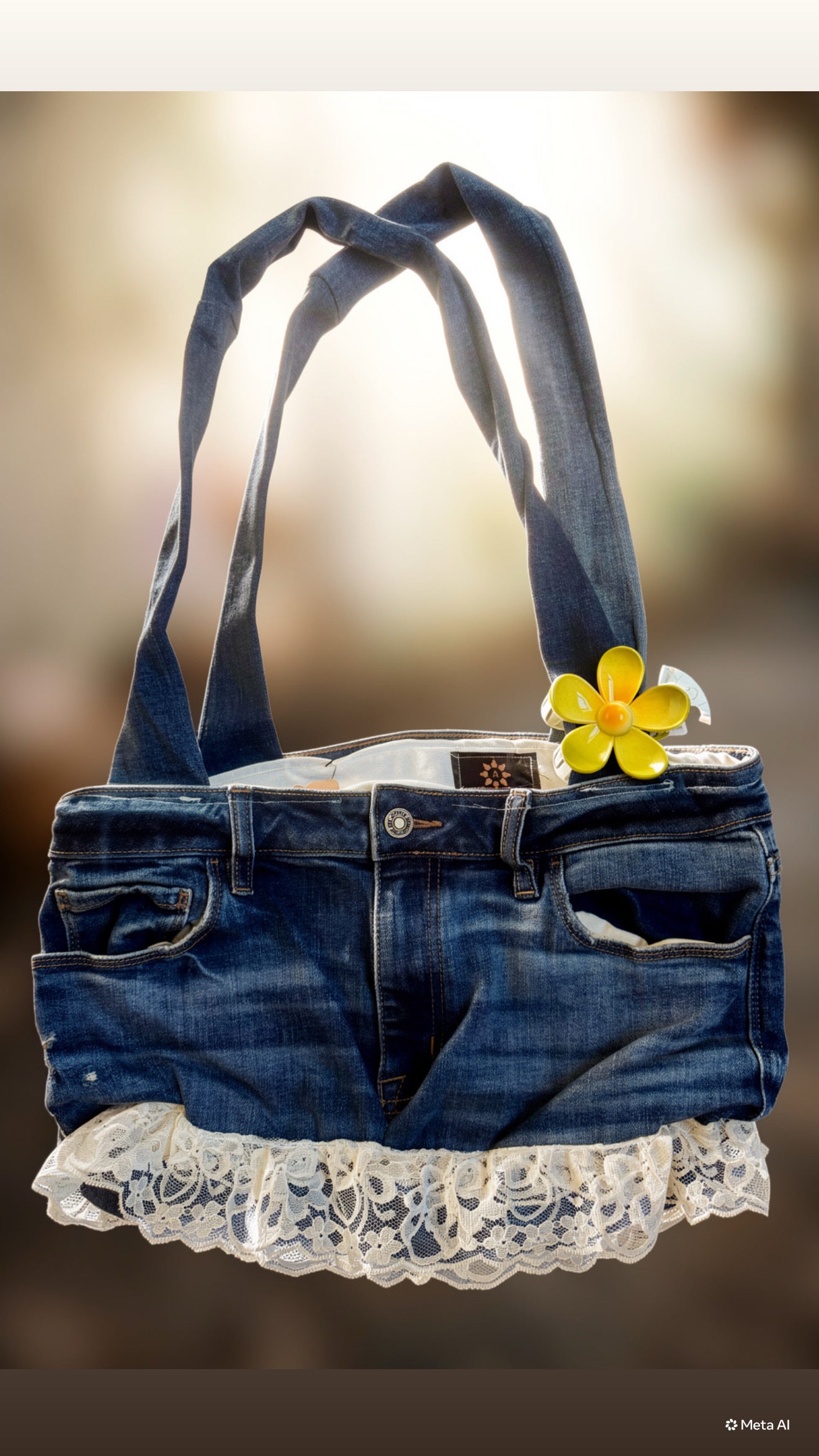 Upcycled denim — tote bags