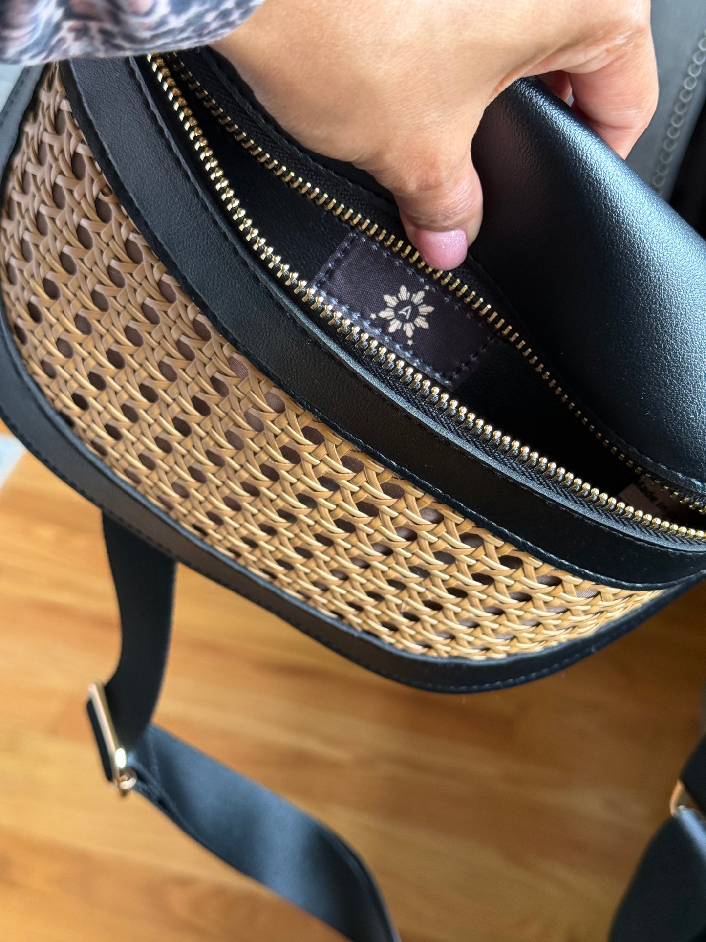 Rattan Crossbody Bag