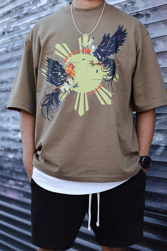 Ampilfied Sabong Dropped Shoulder Tees