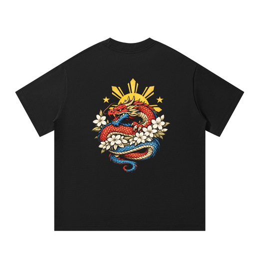 Ampilfied Dragon-Sampaguita Unisex Oversized T-Shirt