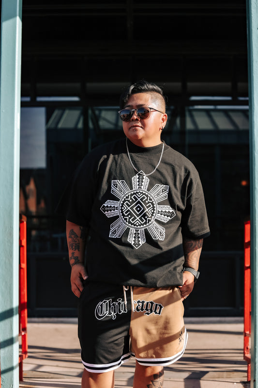 Tribal Sun Oversized Tee