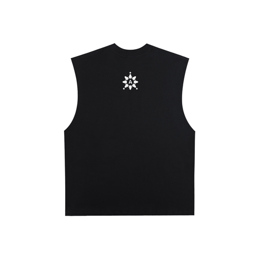 Ampilfied Raw Edge Cotton Tank Top