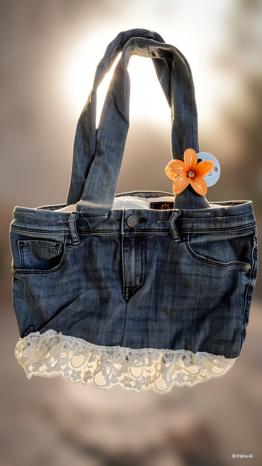 Upcycled denim — tote bags