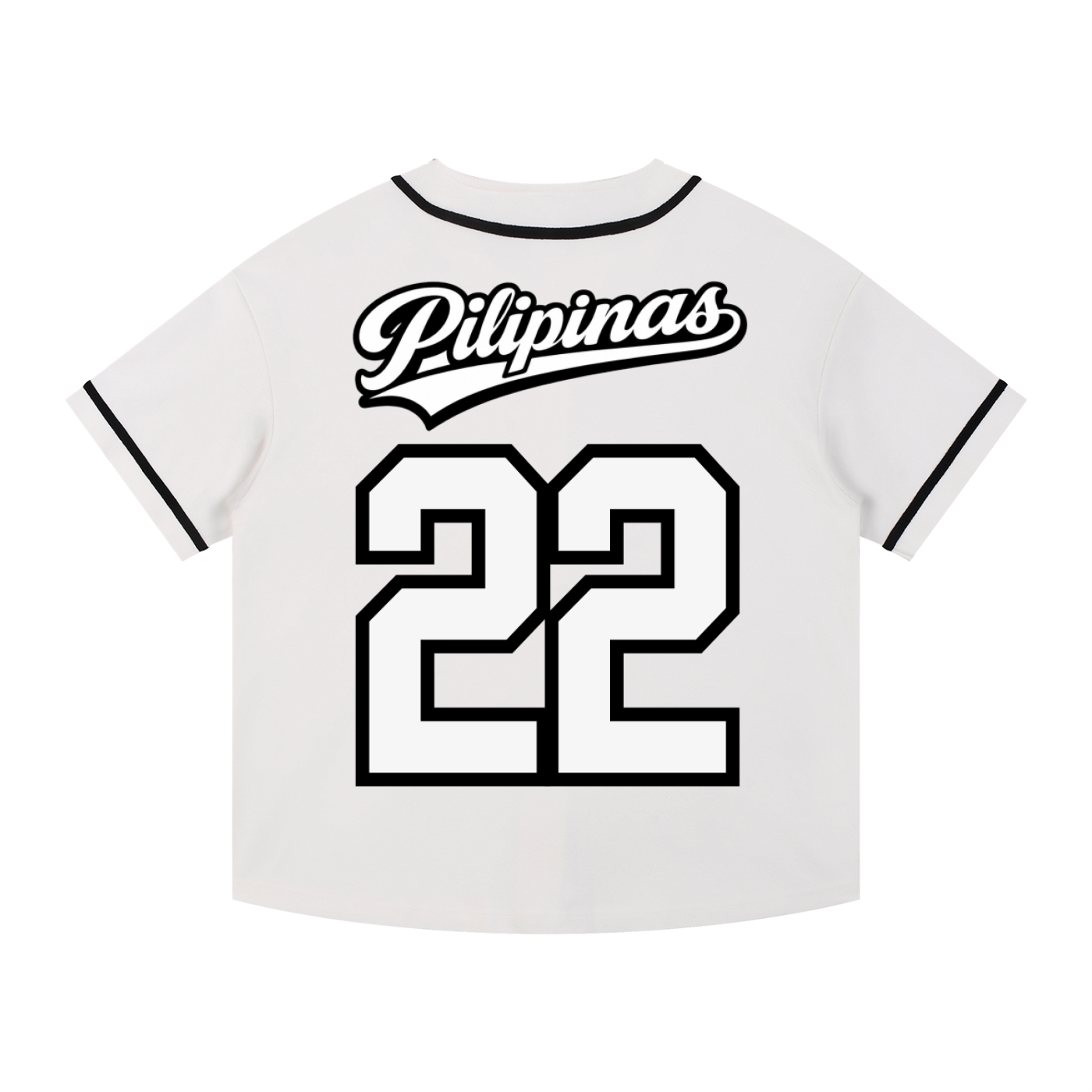 Contrast Piped Button-Up Jersey