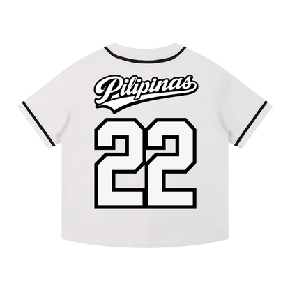 Contrast Piped Button-Up Jersey