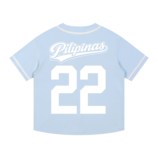 Contrast Piped Button-Up Jersey