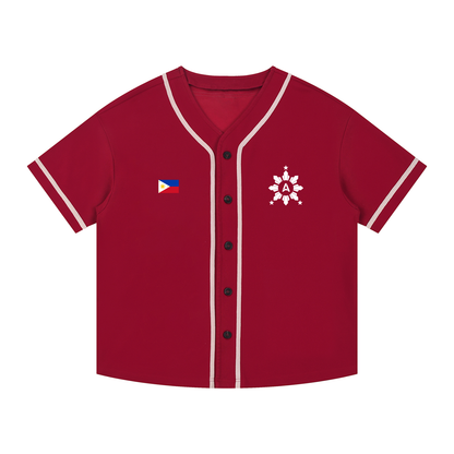 Contrast Piped Button-Up Jersey