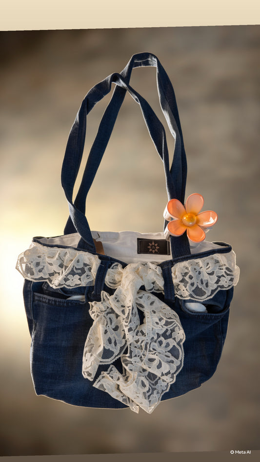 Upcycled denim — tote bags