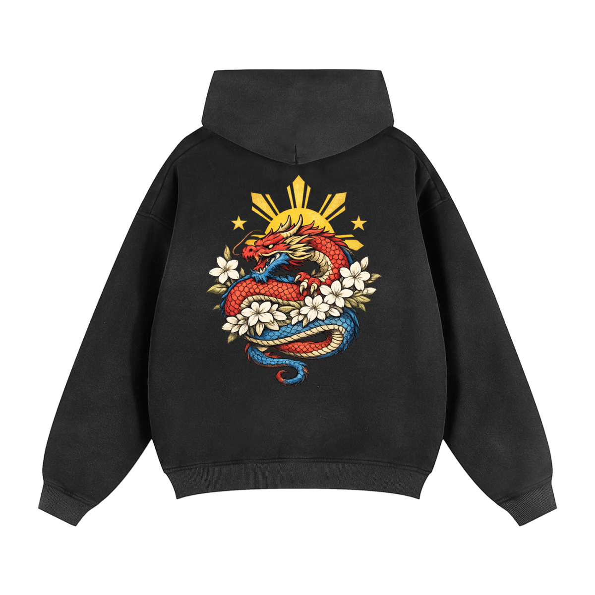 Ampilfied Dragon-Sampaguita Hoodie Full Zip Hoodie