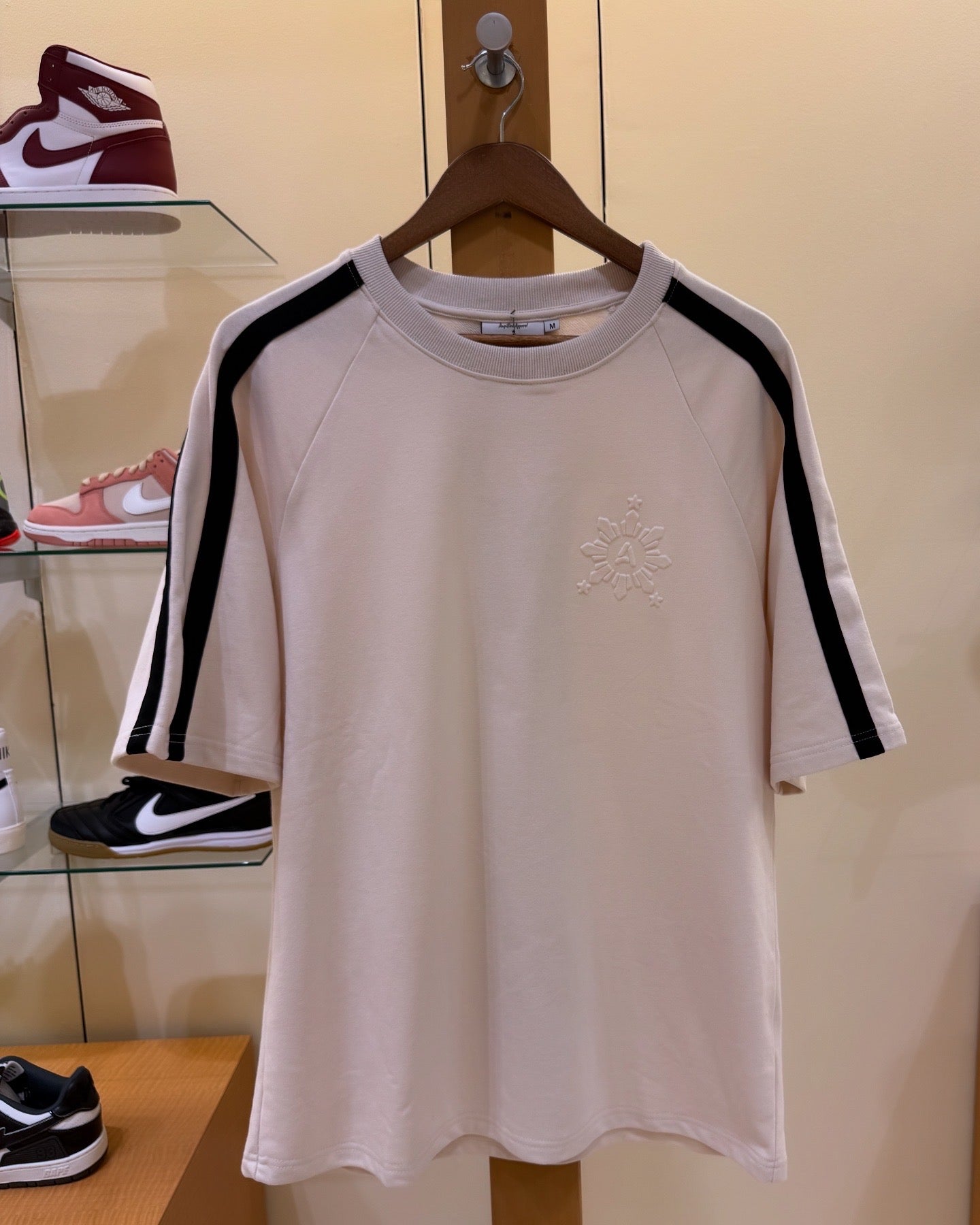 Embossed Cream Shirt