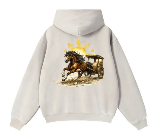 # Ampilfied Kalesa Zip-Through Boxy Fleece Hoodie