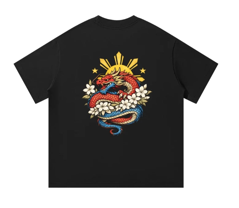 # Ampilfied Dragon-Sampaguita Unisex Oversized T-Shirt