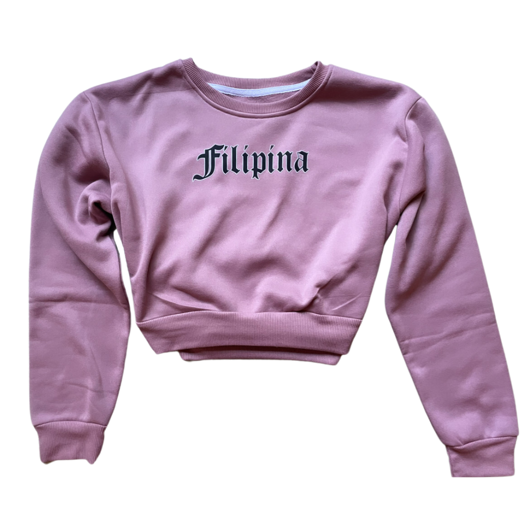 Ampilfied Sweatshirt Filipina Crop Top