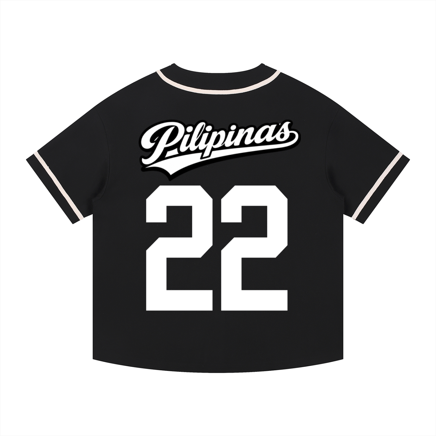 Contrast Piped Button-Up Jersey