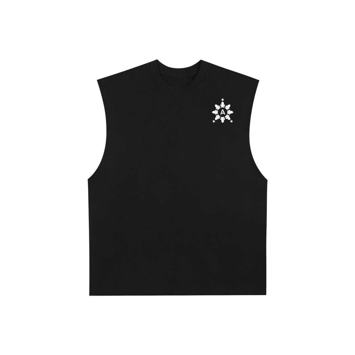 Ampilfied Raw Edge Cotton Tank Top
