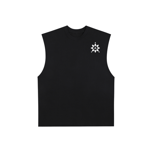 Ampilfied Raw Edge Cotton Tank Top